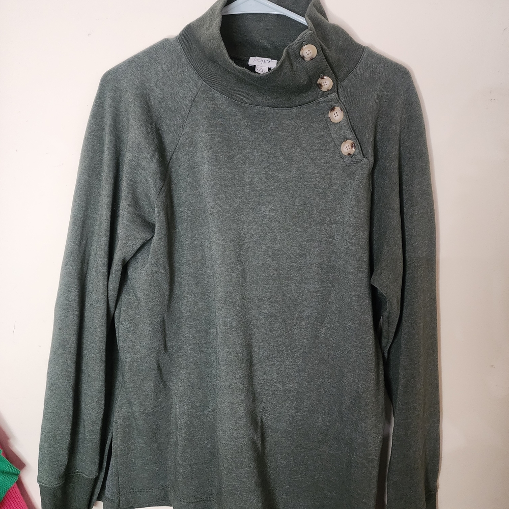 J. Crew Cowl Neck Sweater with Button Detail BUNDLE OF 2